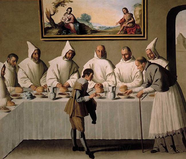 Francisco de Zurbaran San Hugo en el Refectorio Norge oil painting art